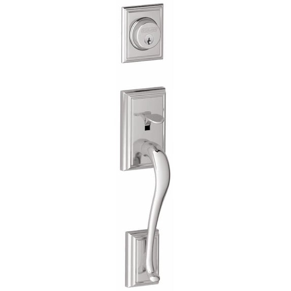 Schlage F92ADD625 Addison Exterior One-Sided Dummy Handleset - Chrome