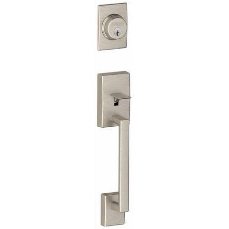 Schlage F92-CEN Century Dummy Exterior Handleset from The F-Series, Satin Nickel