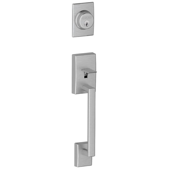 Schlage F92-Cen Century Exterior One-Sided Dummy Handleset - Chrome