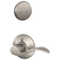 thumbnail image 1 of Schlage F94-ACC-LH Accent Lever Left Handed Dummy Interior Pack from The F-Serie, Satin Nickel, 1 of 3