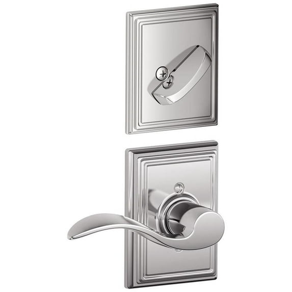 Schlage F94-Acc-Add-Rh Accent Right Handed One-Sided Dummy Interior Pack - Chrome