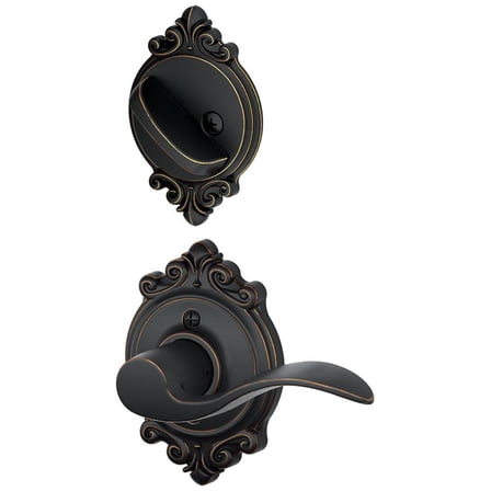 Schlage F94-Acc-Brk-Lh Accent Left Handed One-Sided Dummy Interior Pack - Bronze