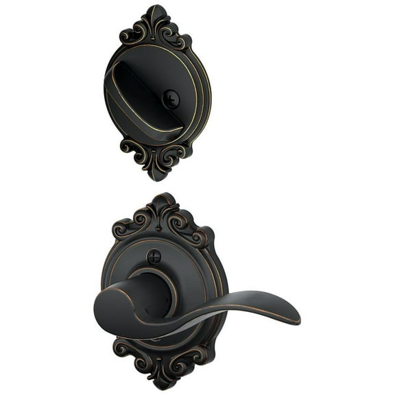 Schlage F94-Acc-Brk-Lh Accent Left Handed One-Sided Dummy Interior Pack - Bronze