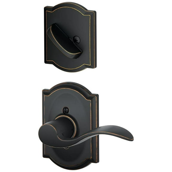 Schlage F94-Acc-Cam-Lh Accent Left Handed One-Sided Dummy Interior Pack - Bronze
