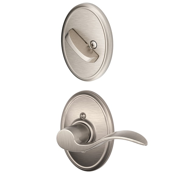 Schlage F94-Acc-Wkf-Lh Accent Left Handed One-Sided Dummy Interior Pack - Nickel