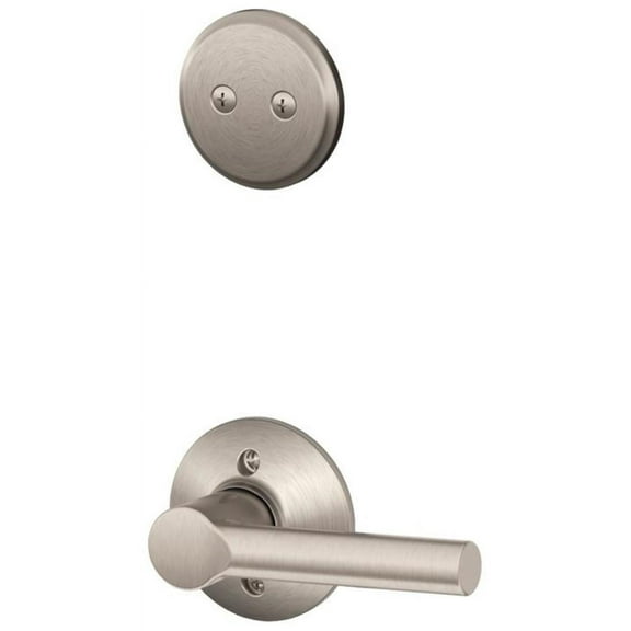 Schlage F94 BRW 619 Broadway Interior Half of Dummy Handleset Lever Satin Nickel