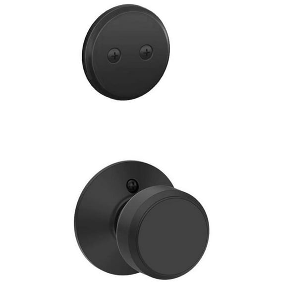 Schlage F94-Bwe Bowery One-Sided Dummy Interior Pack - Black