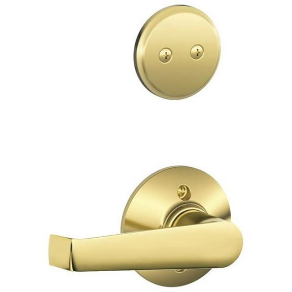 Schlage F94-Ela Elan One-Sided Dummy Interior Pack - Brass