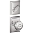 thumbnail image 1 of Schlage F94GEO625ADD Georgian One-Sided Dummy Interior Pack - Chrome, 1 of 4