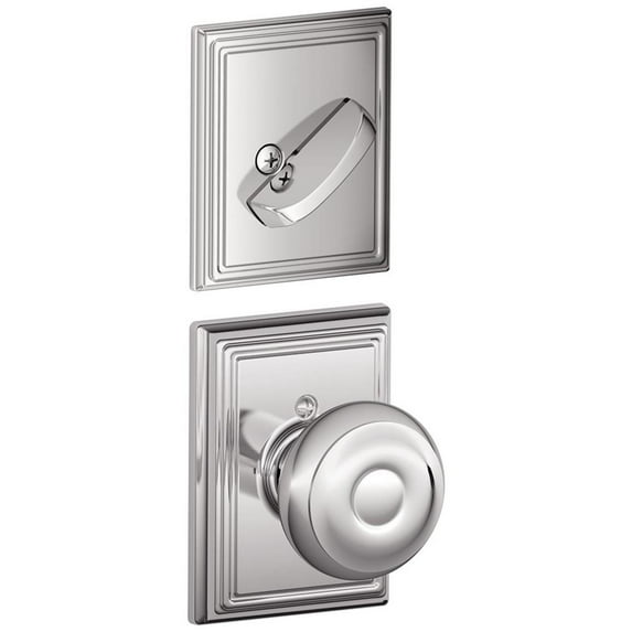 Schlage F94-Geo-Add Georgian One-Sided Dummy Interior Pack - Chrome