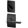thumbnail image 1 of Schlage Lock Company F94LAT716CEN Latitude Lever Dummy Interior Pack with Deadbolt Cover Plate, 1 of 5