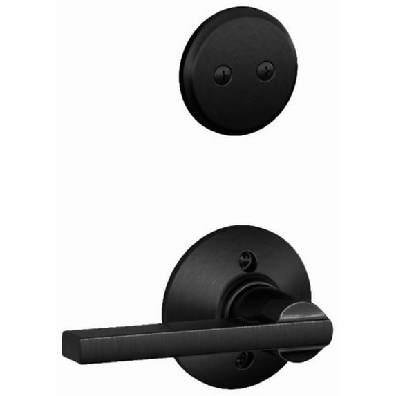 Schlage F94-Lat Latitude One-Sided Dummy Interior Pack - Black