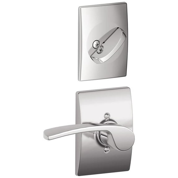 Schlage F94MER625CENRH Merano Right Handed One-Sided Dummy Interior Pack - Chrome