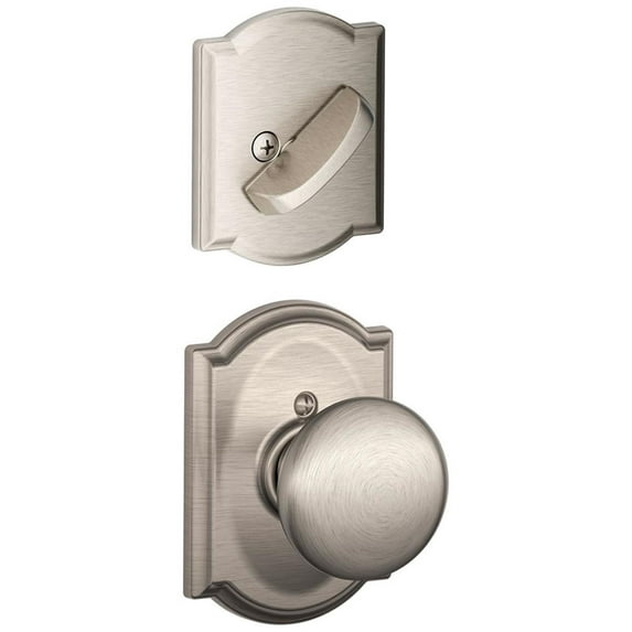 Schlage F94-Ply-Cam Plymouth One-Sided Dummy Interior Pack - Nickel