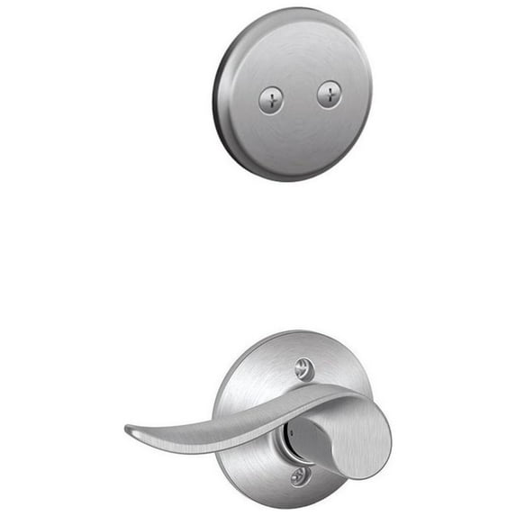 Schlage F94-Sac-Rh Sacramento Right Handed One-Sided Dummy Interior Pack - Chrome