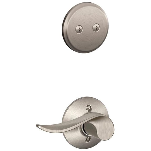 Schlage F94SAC619RH Sacramento Right Handed One-Sided Dummy Interior Pack - Nickel