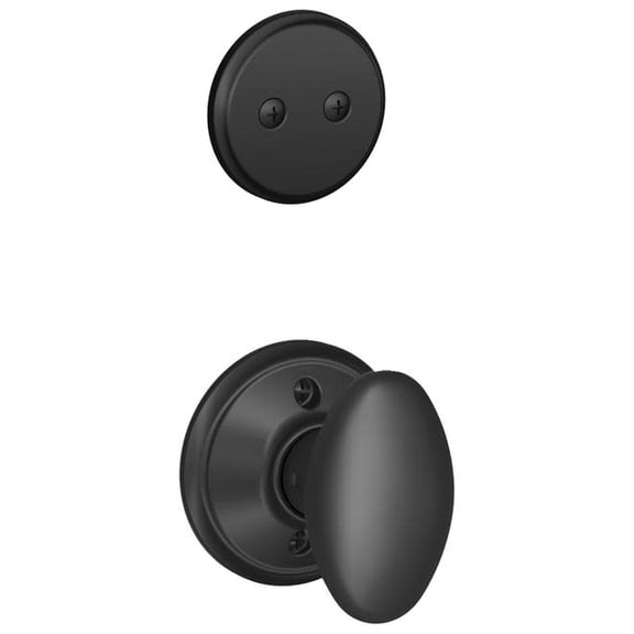 Schlage F94SIE622 Siena One-Sided Dummy Interior Pack - Black