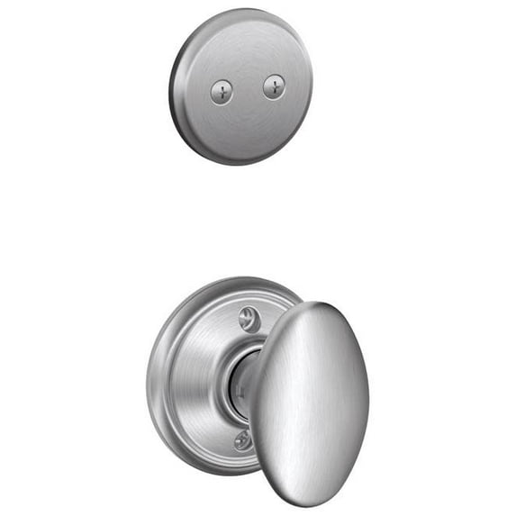 Schlage F94-Sie Siena One-Sided Dummy Interior Pack - Chrome