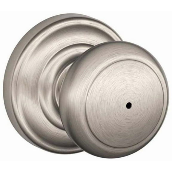 Schlage FA40 AND 619 Andover Privacy Knob, Satin Nickel