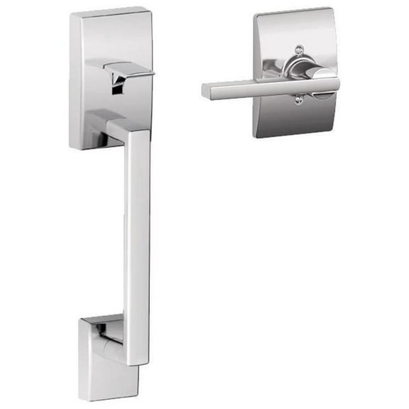 Schlage FE285 625 LAT CEN Lower Half Handleset, Century Interior Trim, Bright Chrome