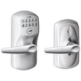 thumbnail image 1 of Schlage FE595 PLY 626 JAZ Plymouth Design Keypad Entry with Jazz Levers, Satin Chrome, 1 of 2