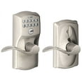 thumbnail image 1 of Schlage Camelot Keypad Entry Lock - Keyless Entry, Chrome Finish - Silver, 1 of 12