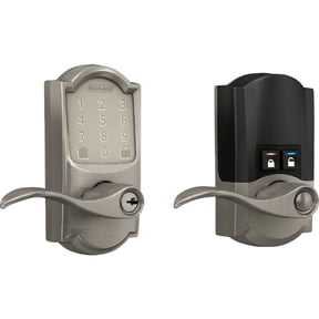 Schlage Encode Smart Wi-Fi Deadbolt Lock Camelot Lever Satin Nickel - Lockable - 1 Piece