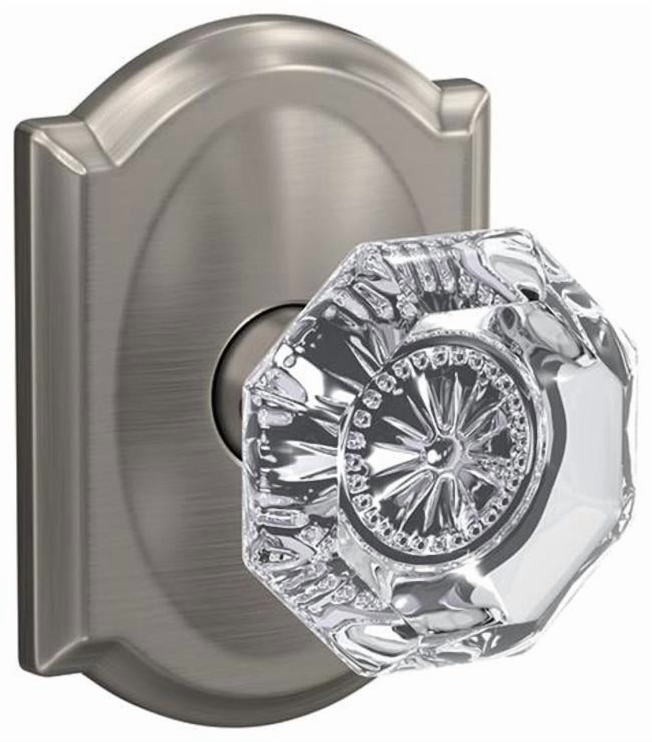 SCHLAGE FC172ALX619CAM Alexandria Knob Camelot Rose Non Turning