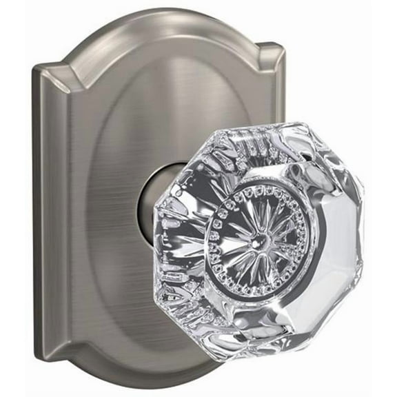 SCHLAGE FC172ALX619CAM Alexandria Knob Camelot Rose Non Turning