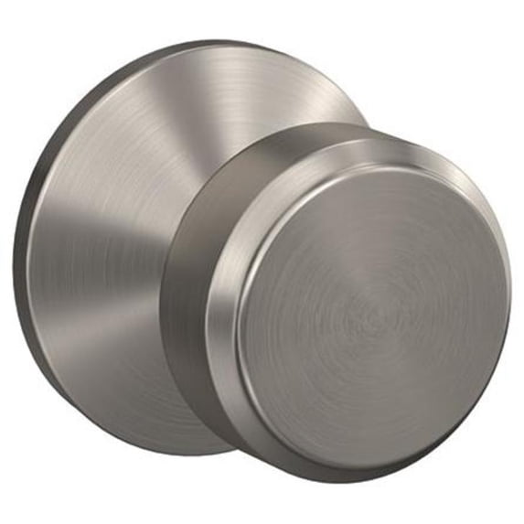 Schlage FC172BWE619KIN Custom Bowery Non-Turning Two-Sided Dummy Door Knob Set - Nickel