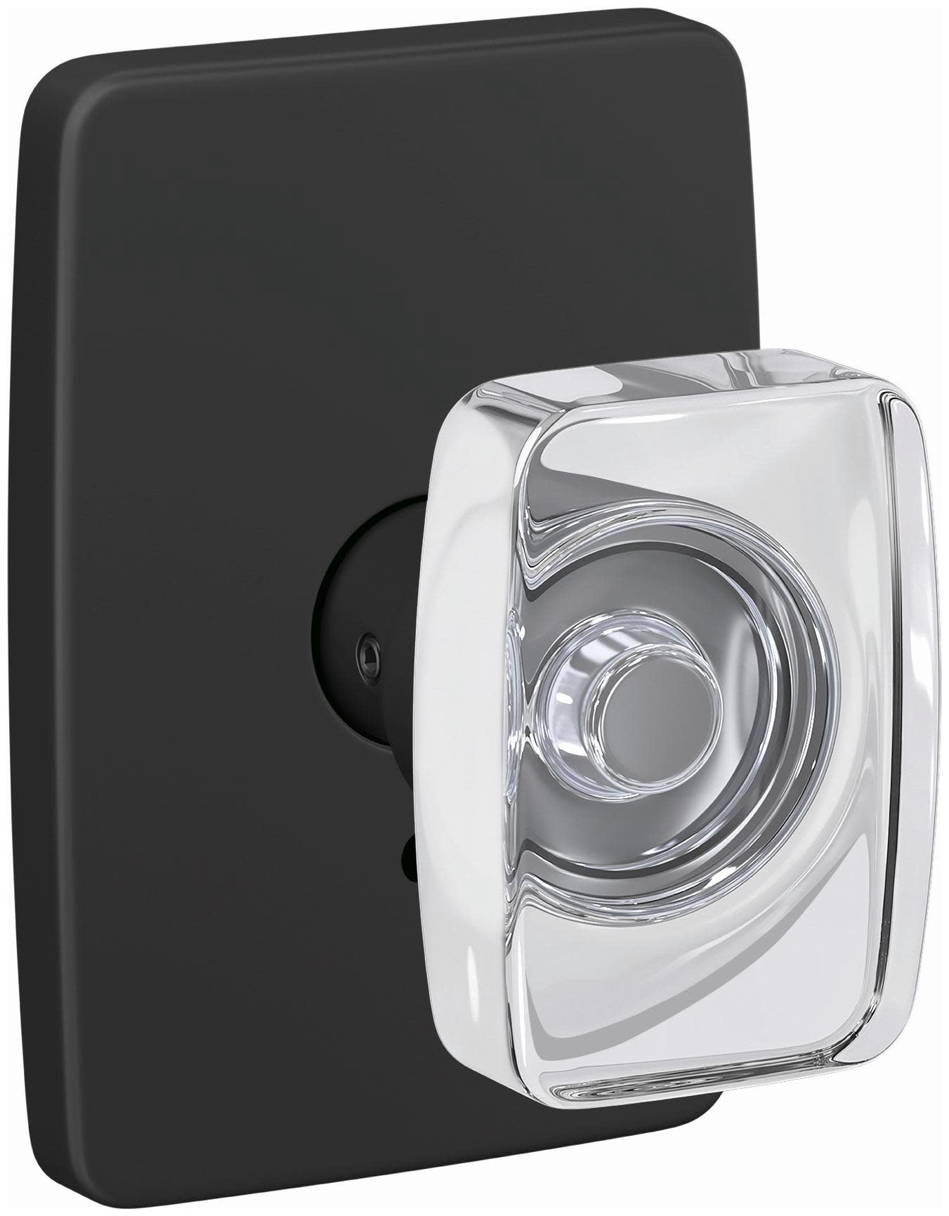 Schlage FC172CAN622GEE Custom Caine Non-Turning Two-Sided Dummy Door Knob Set - Black