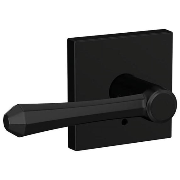 Schlage FC172DMP622COL Custom Dempsey Non-Turning Two-Sided Dummy Door Lever Set - Black
