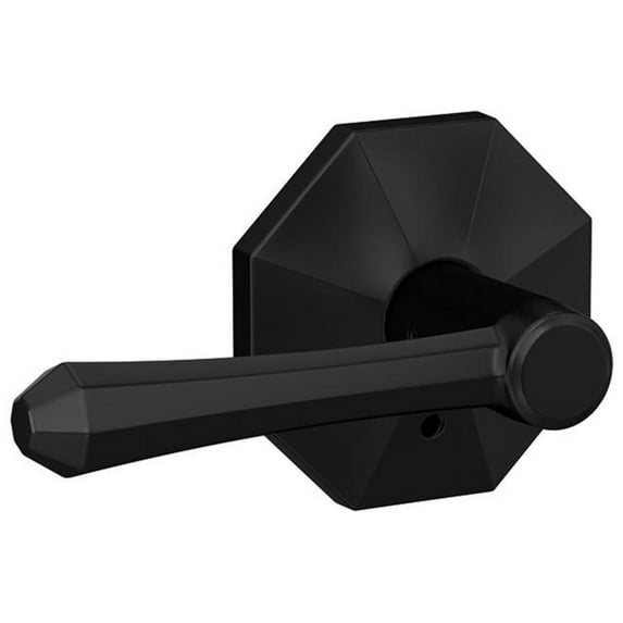 Schlage FC172DMP622RWD Custom Dempsey Non-Turning Two-Sided Dummy Door Lever Set - Black