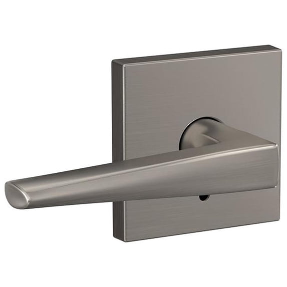Schlage FC172ELR619COL Custom Eller Non-Turning Two-Sided Dummy Door Lever Set - Nickel