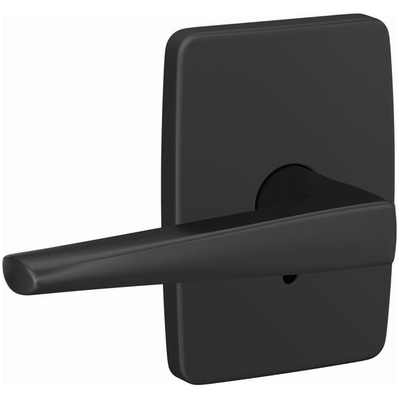 Schlage Fc172-Elr-Gee Custom Eller Non-Turning Two-Sided Dummy Door Lever Set - Black