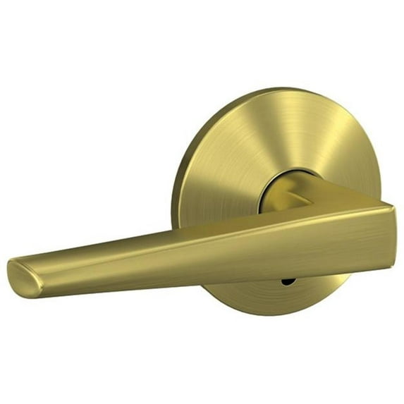 Schlage Fc172-Elr-Kin Custom Eller Non-Turning Two-Sided Dummy Door Lever Set - Brass