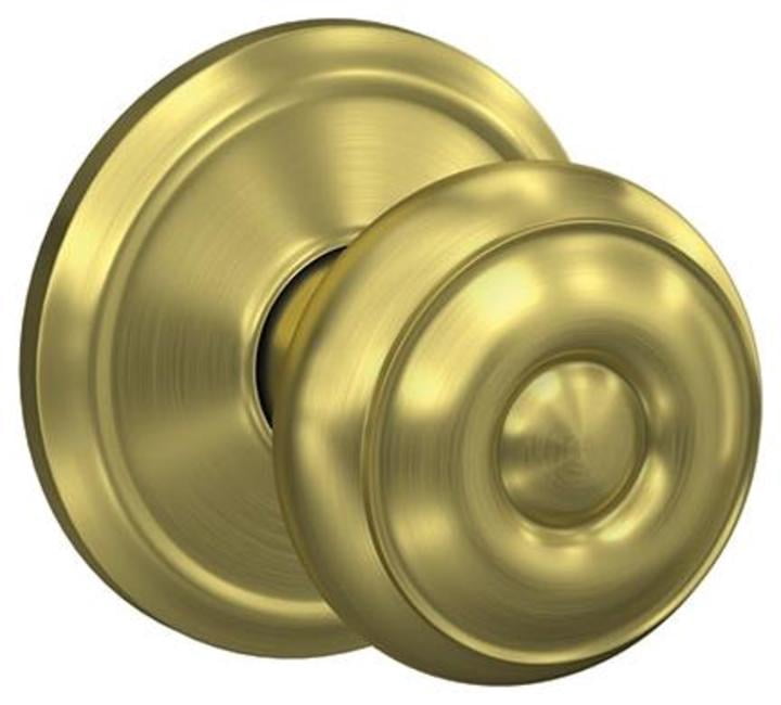 Schlage Custom Georgian Non-Turning Knob with Alden Trim