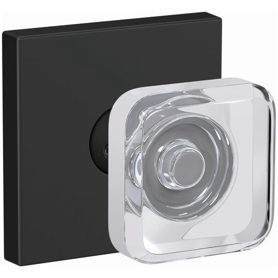 Schlage Fc172-Kyl-Col Custom Kyle Non-Turning Two-Sided Dummy Door Knob Set - Black