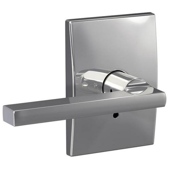 Schlage Fc172-Lat-Cen Custom Latitude Non-Turning Two-Sided Dummy Door Lever Set - Chrome