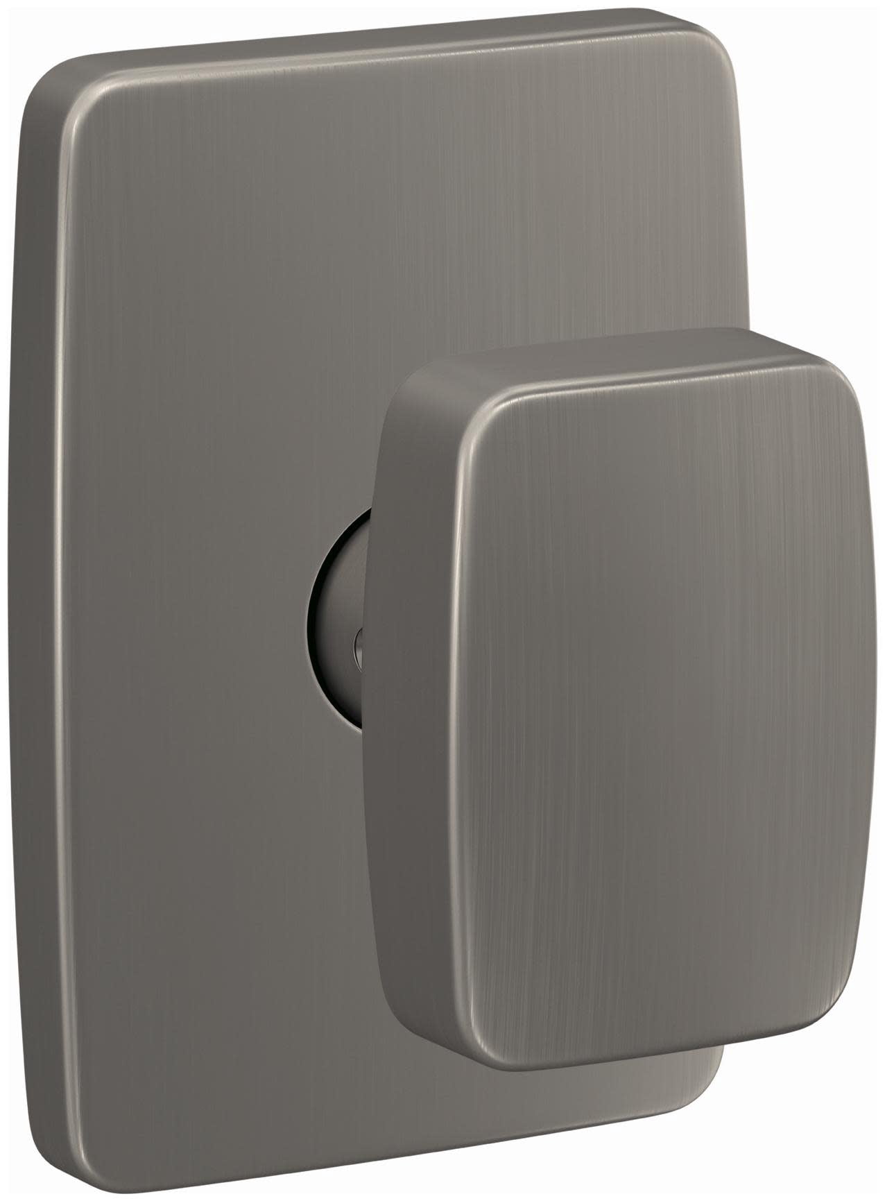 Schlage FC172NIX619GEE Custom Nixon Non-Turning Two-Sided Dummy Door Knob Set - Nickel