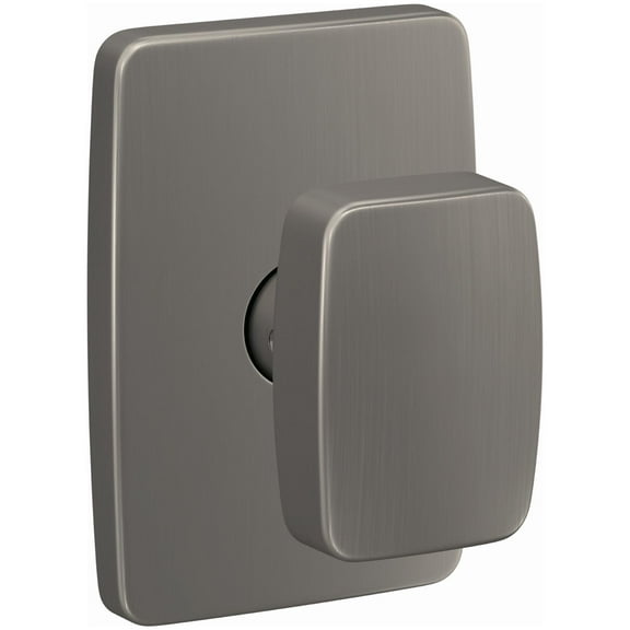 Schlage Fc172-Nix-Gee Custom Nixon Non-Turning Two-Sided Dummy Door Knob Set - Nickel