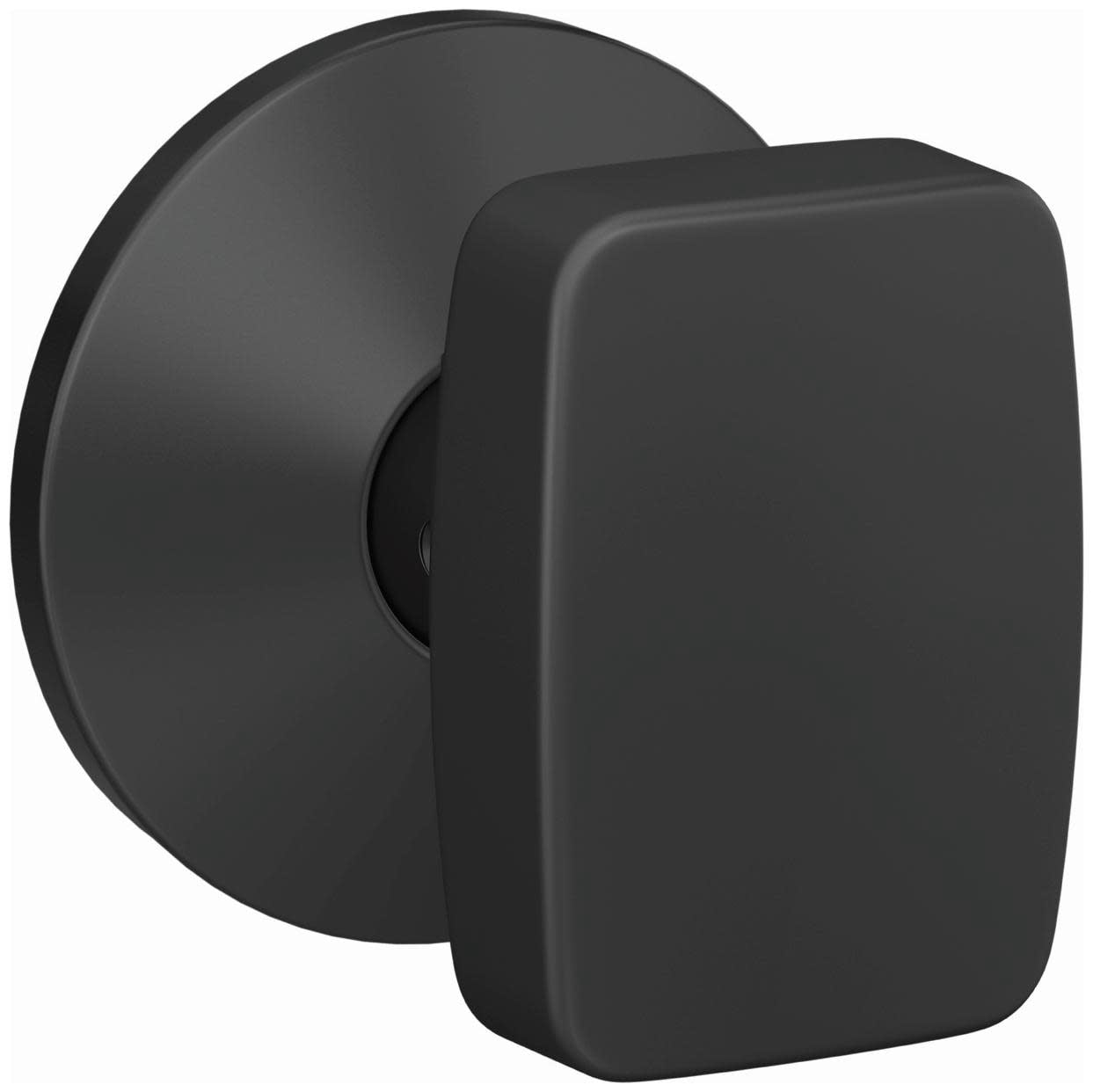 Schlage FC172NIX622KIN Custom Nixon Non-Turning Two-Sided Dummy Door Knob Set - Black