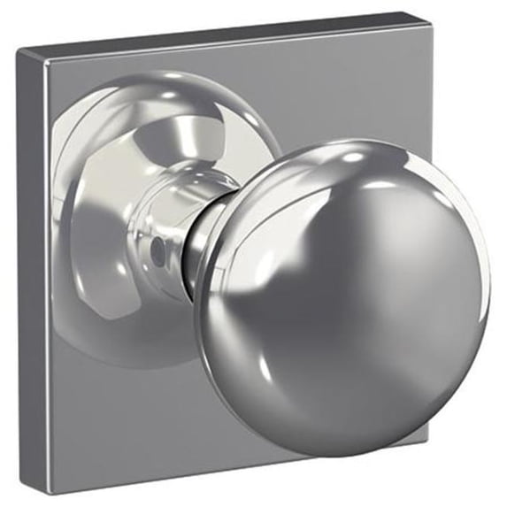 Schlage Custom Plymouth Non-Turning Knob with Collins Trim