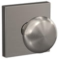 thumbnail image 1 of Custom Plymouth Satin Nickel Collins Trim Dummy Door Knob (2-pack), 1 of 7