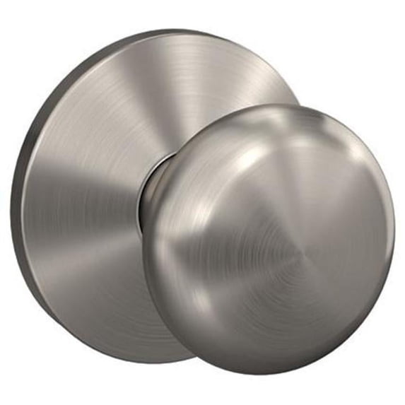 Schlage FC172PLY619KIN Custom Plymouth Non-Turning Two-Sided Dummy Door Knob Set - Nickel