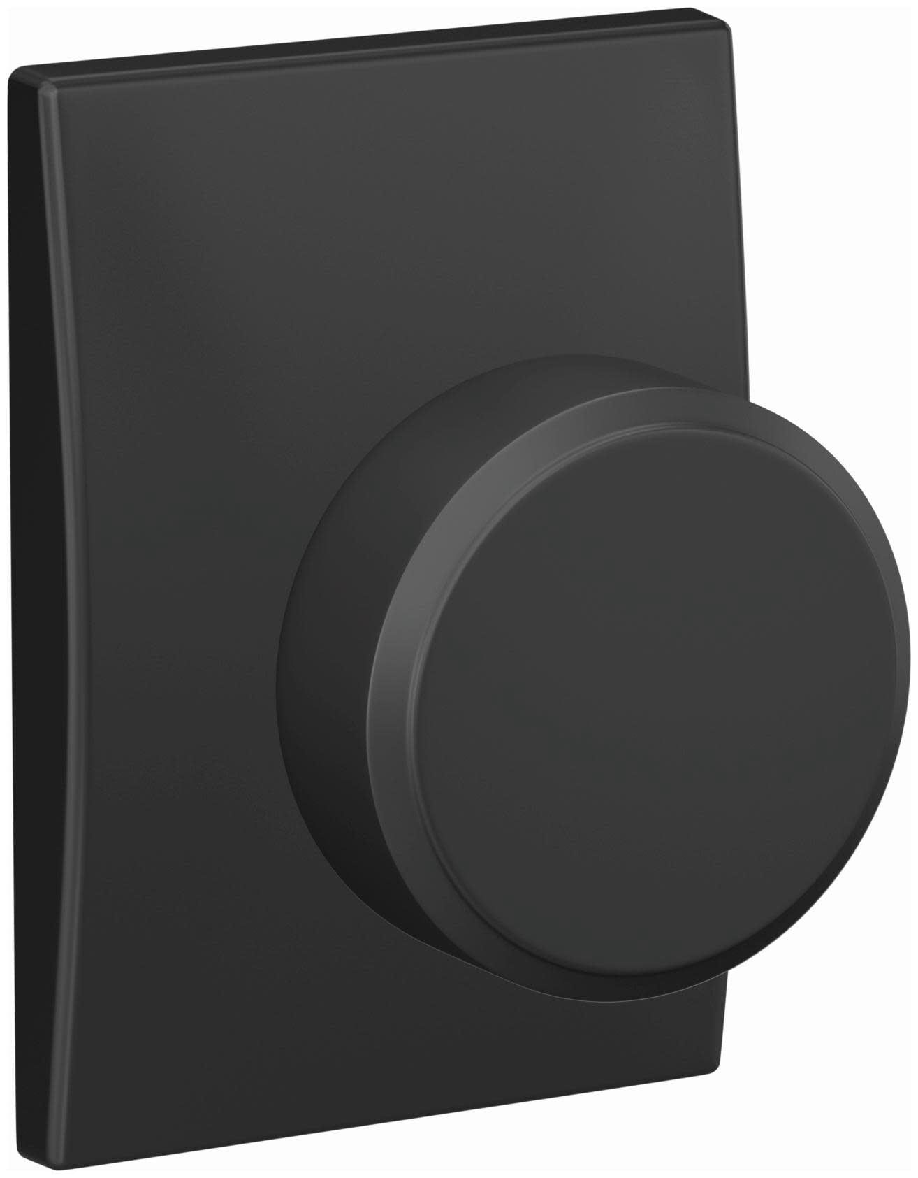 Schlage FC172SWA622CEN Custom Swanson Non-Turning Two-Sided Dummy Door Knob Set - Black