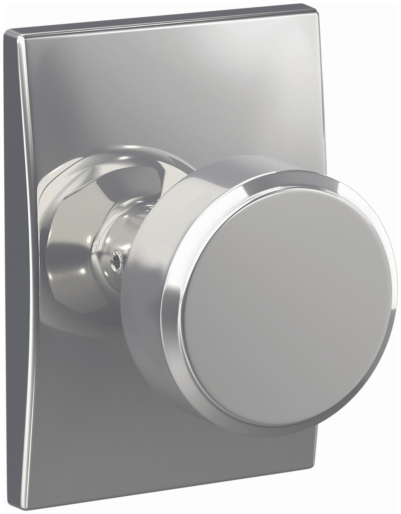 Schlage FC172SWA625CEN Custom Swanson Non-Turning Two-Sided Dummy Door Knob Set - Chrome
