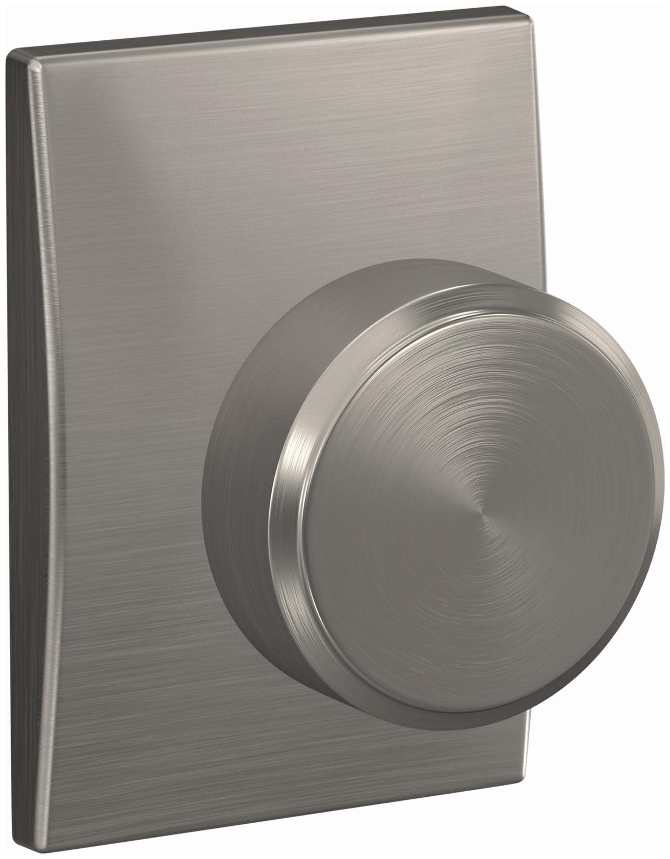 Schlage FC172SWA619CEN Custom Swanson Non-Turning Two-Sided Dummy Door Knob Set - Nickel