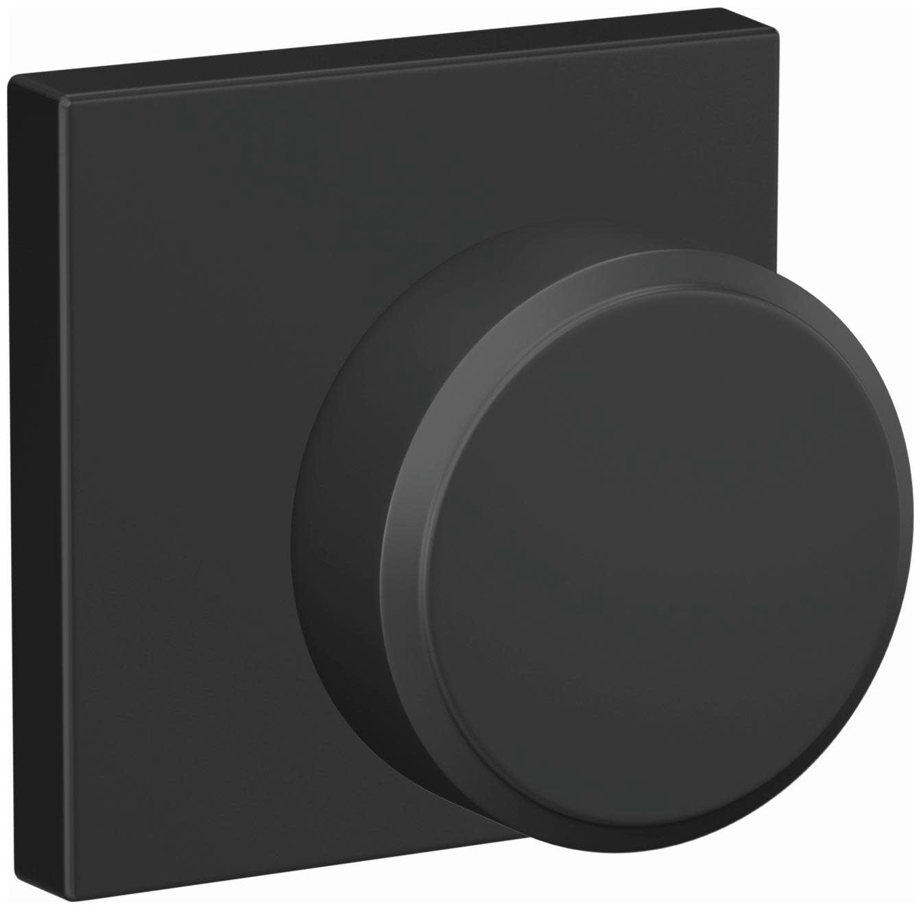 Schlage FC172SWA622COL Custom Swanson Non-Turning Two-Sided Dummy Door Knob Set - Black