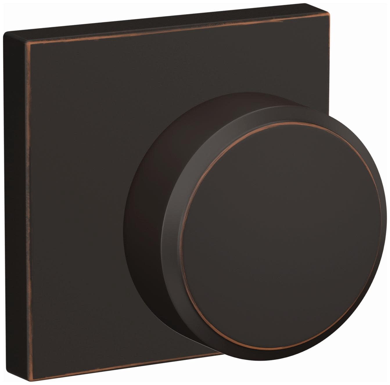 Schlage FC172SWA716COL Custom Swanson Non-Turning Two-Sided Dummy Door Knob Set - Bronze